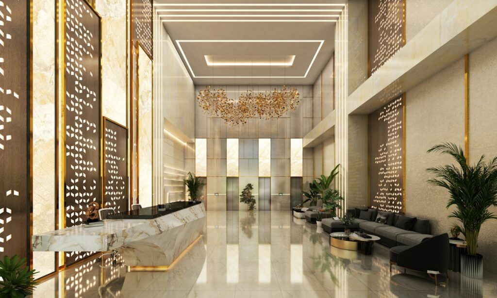 Recepção de hotel